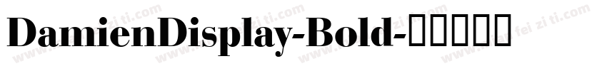 DamienDisplay-Bold字体转换