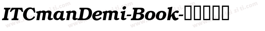 ITCmanDemi-Book字体转换