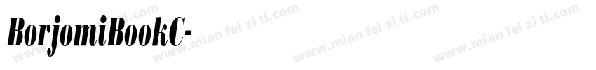 BorjomiBookC字体转换