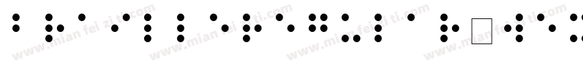 BrailleRegular-W5X9字体转换