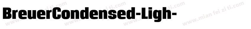 BreuerCondensed-Ligh字体转换