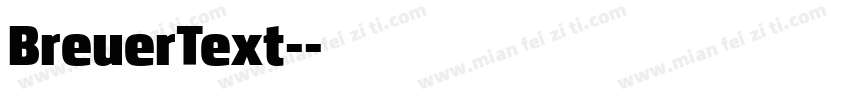 BreuerText-字体转换