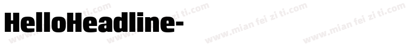 HelloHeadline字体转换