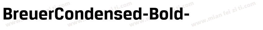 BreuerCondensed-Bold字体转换