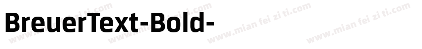 BreuerText-Bold字体转换