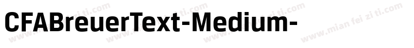 CFABreuerText-Medium字体转换