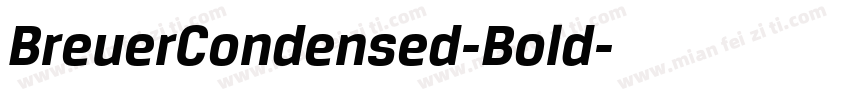 BreuerCondensed-Bold字体转换