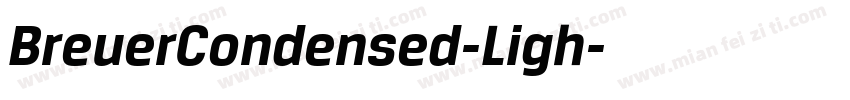 BreuerCondensed-Ligh字体转换