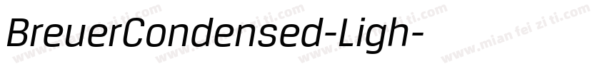 BreuerCondensed-Ligh字体转换
