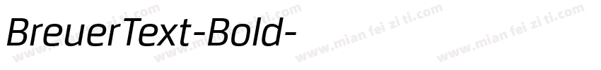 BreuerText-Bold字体转换