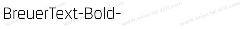 BreuerText-Bold字体转换