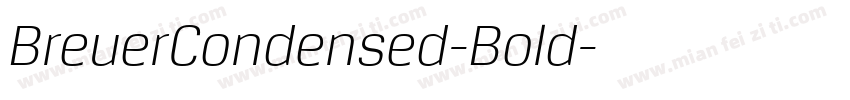 BreuerCondensed-Bold字体转换