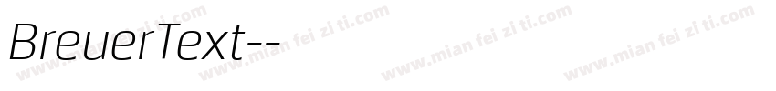 BreuerText-字体转换