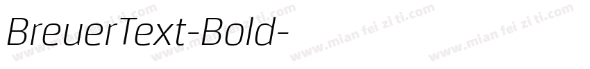 BreuerText-Bold字体转换