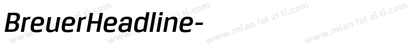 BreuerHeadline字体转换
