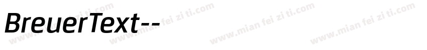 BreuerText-字体转换