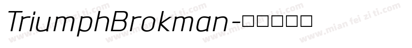 TriumphBrokman字体转换