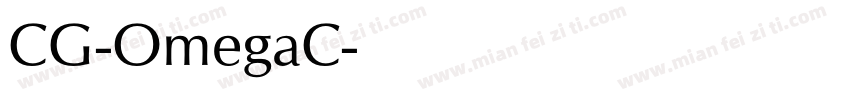 CG-OmegaC字体转换
