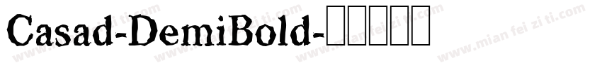 Casad-DemiBold字体转换