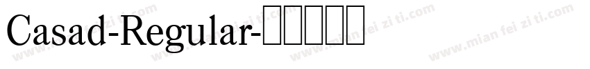Casad-Regular字体转换