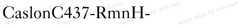 CaslonC437-RmnH字体转换