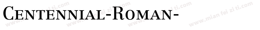 Centennial-Roman字体转换