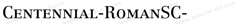 Centennial-RomanSC字体转换