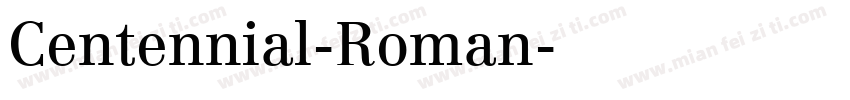 Centennial-Roman字体转换