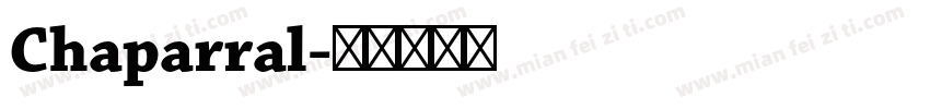 Chaparral字体转换