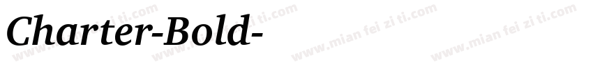 Charter-Bold字体转换