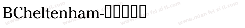 BCheltenham字体转换