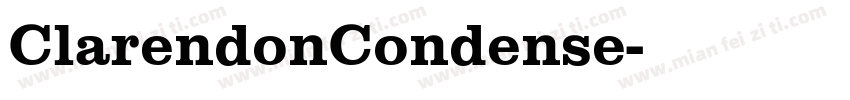 ClarendonCondense字体转换