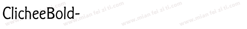 ClicheeBold字体转换