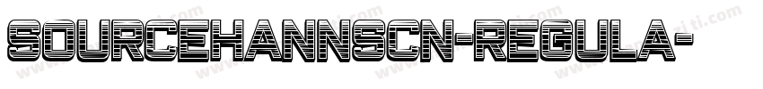 SourceHannsCN-Regula字体转换