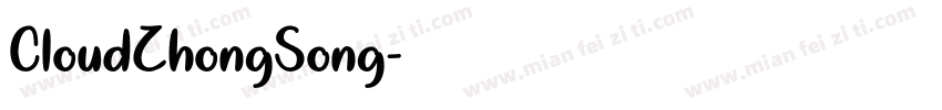 CloudZhongSong字体转换