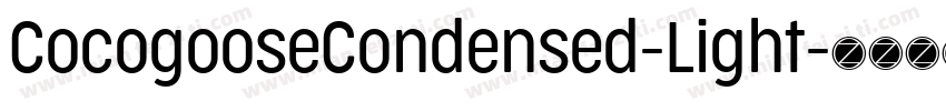 CocogooseCondensed-Light字体转换