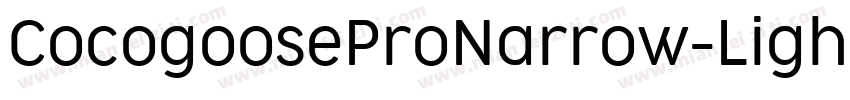 CocogooseProNarrow-Light字体转换