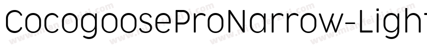 CocogooseProNarrow-Light字体转换