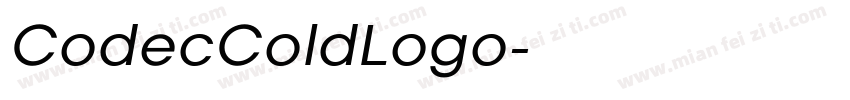 CodecColdLogo字体转换
