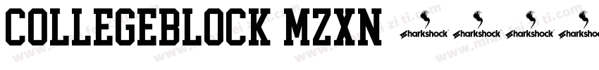CollegeBlock-Mzxn字体转换