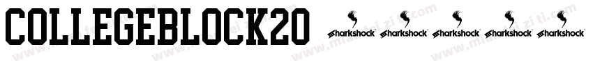 CollegeBlock20字体转换