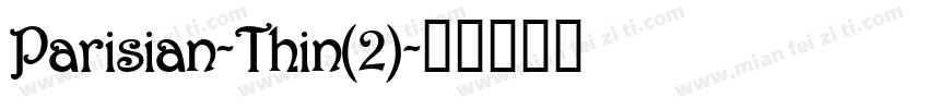 Parisian-Thin(2)字体转换