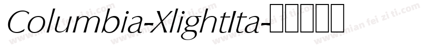 Columbia-XlightIta字体转换