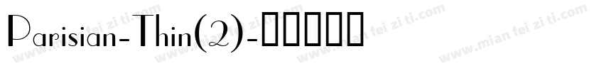Parisian-Thin(2)字体转换