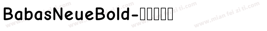 BabasNeueBold字体转换