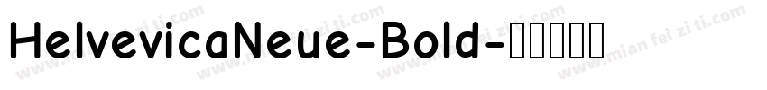 HelvevicaNeue-Bold字体转换