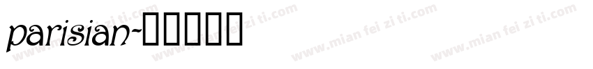 parisian字体转换