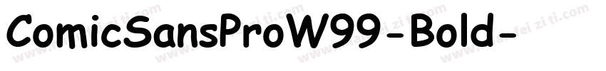ComicSansProW99-Bold字体转换