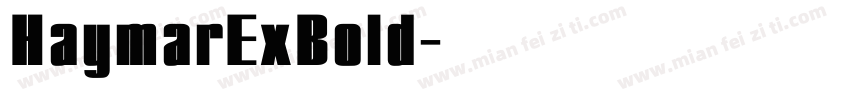 HaymarExBold字体转换