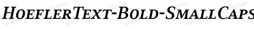 HoeflerText-Bold-SmallCaps字体转换